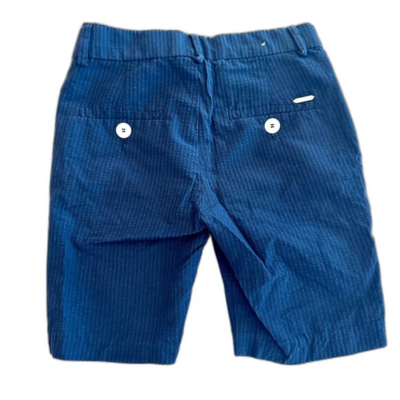 Mayoral Boys Navy Blue Tailor Lined Striped Shorts - Size 3 - Picture 2 of 5